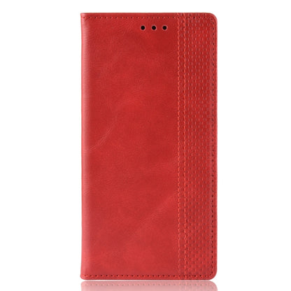 For OPPO A53 2020 / A53S 2020 / A33  Magnetic Buckle Retro Crazy Horse Texture Horizontal Flip Leather Case with Holder & Card Slots & Photo Frame(Red) - OPPO Cases by buy2fix | Online Shopping UK | buy2fix