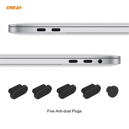 ENKAY 3 in 1 Matte Laptop Protective Case + US Version TPU Keyboard Film + Anti-dust Plugs Set for MacBook Pro 13.3 inch A1706 / A1989 / A2159 (with Touch Bar)(Grey) - MacBook Pro Cases by ENKAY | Online Shopping UK | buy2fix