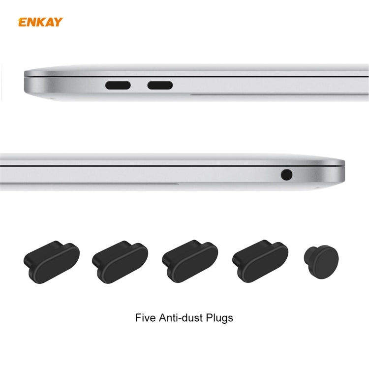 ENKAY 3 in 1 Matte Laptop Protective Case + EU Version TPU Keyboard Film + Anti-dust Plugs Set for MacBook Pro 13.3 inch A2251 & A2289 & A2338 (with Touch Bar)(Pink) - MacBook Pro Cases by ENKAY | Online Shopping UK | buy2fix