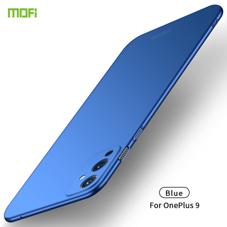 For OnePlus 9 MOFI Frosted PC Ultra-thin Hard Case(Blue) - OnePlus Cases by MOFI | Online Shopping UK | buy2fix