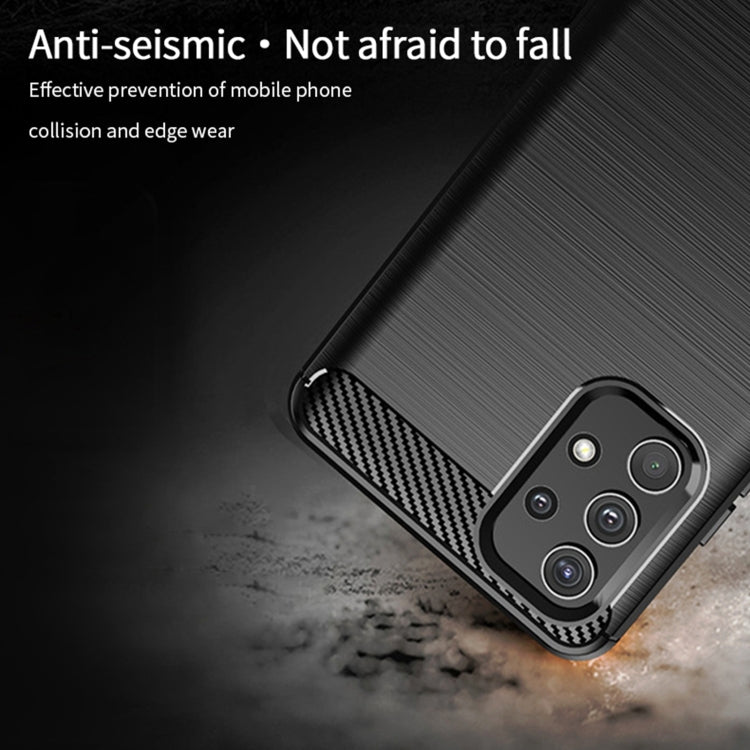 For Samsung Galaxy A32 4G(EU Version) MOFI Gentleness Series Brushed Texture Carbon Fiber Soft TPU Case(Grey) - Galaxy Phone Cases by MOFI | Online Shopping UK | buy2fix