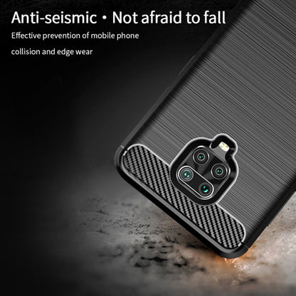 For Xiaomi Redmi Note 9s / Note 9 Pro / Note 9 Pro Max / Foco M2 Pro MOFI Gentleness Series Brushed Texture Carbon Fiber Soft TPU Case(Black) - Xiaomi Cases by MOFI | Online Shopping UK | buy2fix