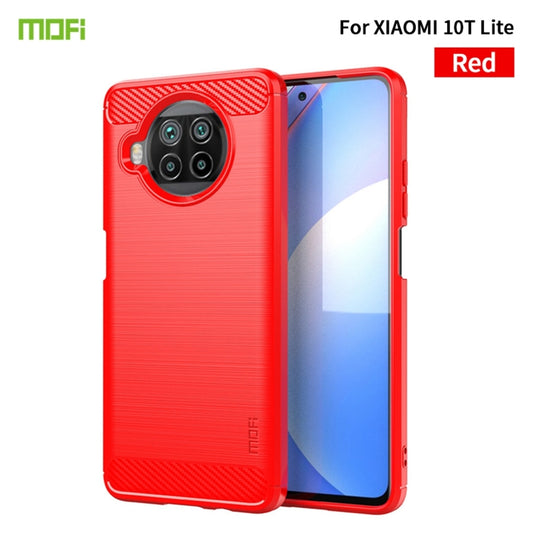 For Xiaomi Mi 10T Lite /Mi 10i 5G / Note 9 Pro 5G MOFI Gentleness Series Brushed Texture Carbon Fiber Soft TPU Case(Red) - Xiaomi Cases by MOFI | Online Shopping UK | buy2fix