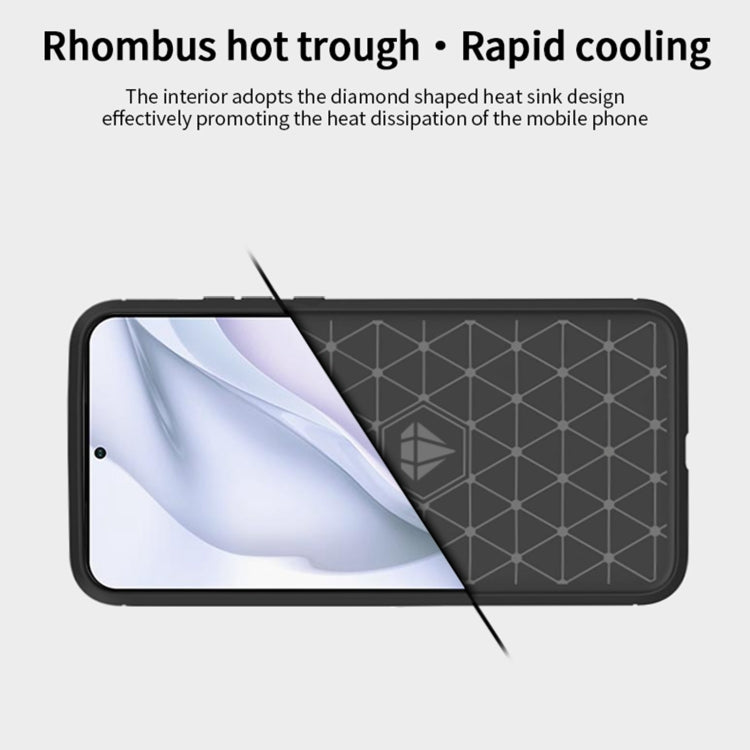 For Huawei P50 Pro MOFI Gentleness Series Brushed Texture Carbon Fiber Soft TPU Case(Gray) - Huawei Cases by MOFI | Online Shopping UK | buy2fix