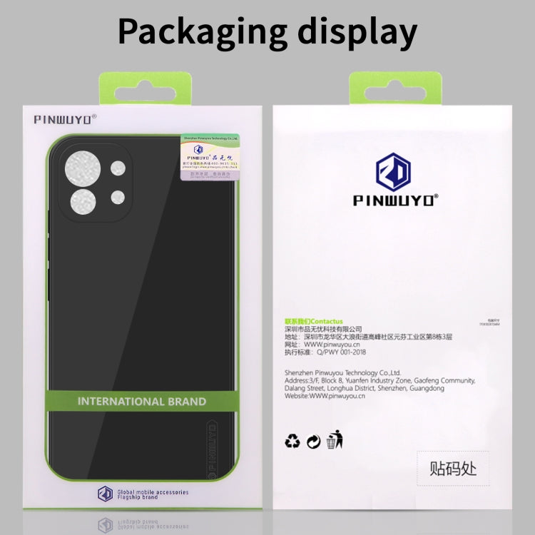 For Xiaomi Mi 11 PINWUYO Touching Series Liquid Silicone TPU Shockproof Case(Green) - Xiaomi Cases by PINWUYO | Online Shopping UK | buy2fix
