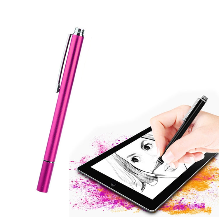 AT-21 Mobile Phone Touch Screen Capacitive Pen Drawing Pen(Rose Red) - Stylus Pen by buy2fix | Online Shopping UK | buy2fix