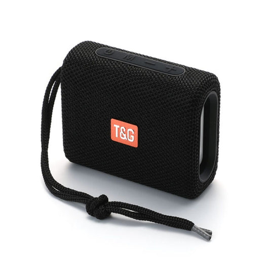 T&G TG313 Portable Outdoor Waterproof Bluetooth Speaker Subwoofer Support TF Card FM Radio AUX(Black) - Desktop Speaker by T&G | Online Shopping UK | buy2fix