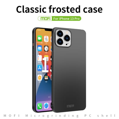 For iPhone 13 Pro MOFI Frosted PC Ultra-thin Hard Case(Black) - iPhone 13 Pro Cases by MOFI | Online Shopping UK | buy2fix