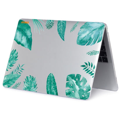 ENKAY Hat-Prince Forest Series Pattern Laotop Protective Crystal Case for MacBook Pro 13.3 inch A2251 / A2289 / A2338 2020(Green Leaf Pattern) - MacBook Pro Cases by ENKAY | Online Shopping UK | buy2fix