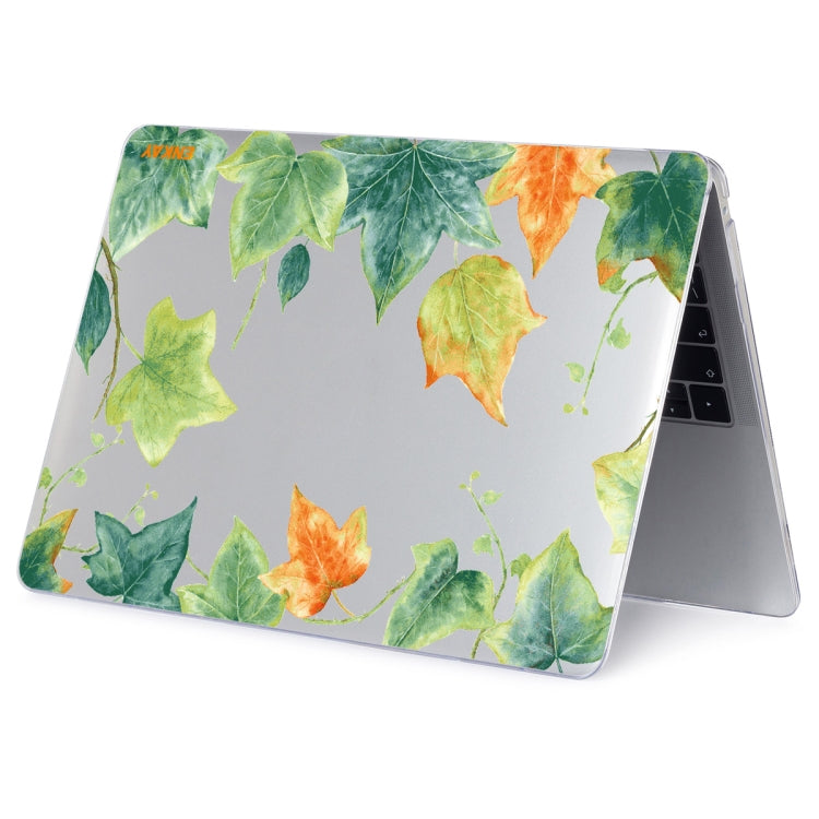 ENKAY Hat-Prince Forest Series Pattern Laotop Protective Crystal Case for MacBook Air 13.3 inch A1932 2018(Ivy Leaf Pattern) - MacBook Air Cases by ENKAY | Online Shopping UK | buy2fix