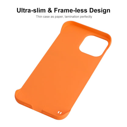 For iPhone 12 Pro Max ENKAY Matte Frameless Hard PC Case(Orange) - iPhone 12 Pro Max Cases by ENKAY | Online Shopping UK | buy2fix