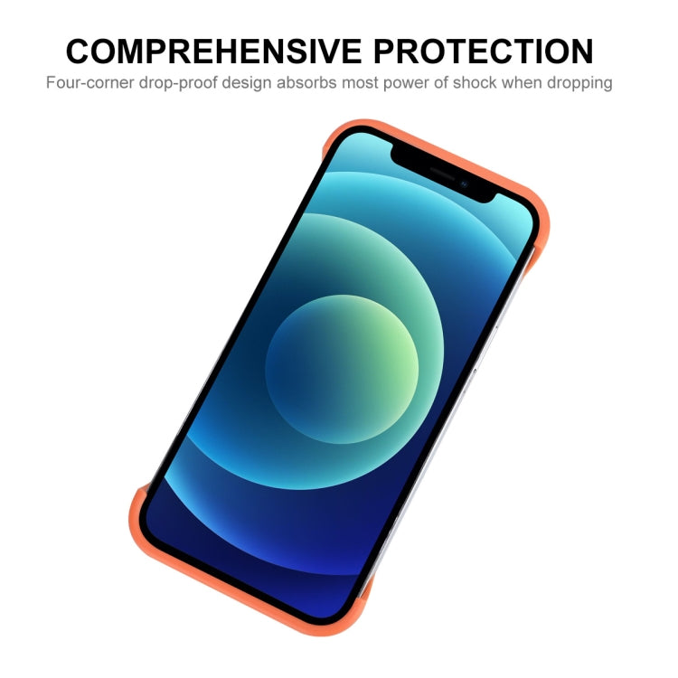 For iPhone 12 / 12 Pro ENKAY Frameless Hollow Shockproof PC Case(Blue) - iPhone 12 / 12 Pro Cases by ENKAY | Online Shopping UK | buy2fix