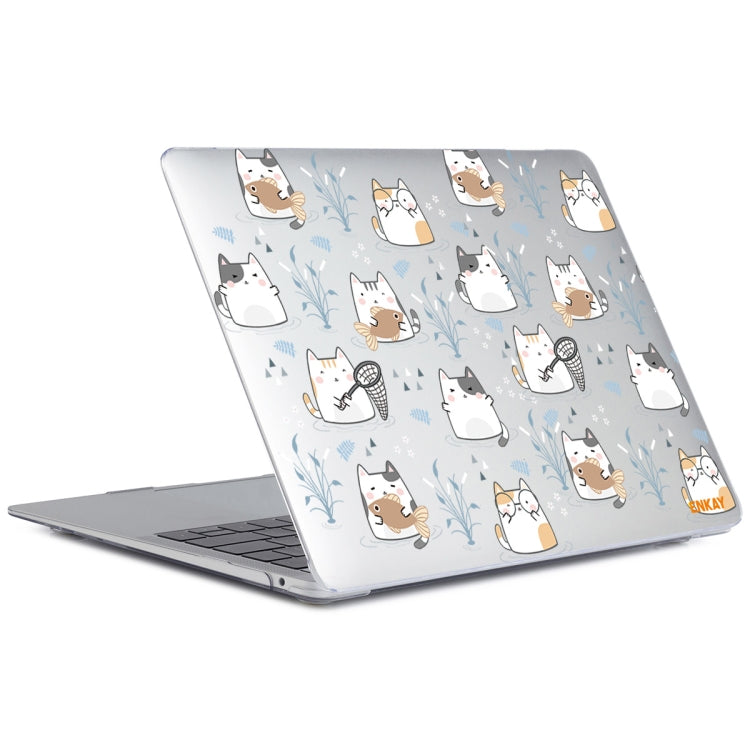 ENKAY Animal Series Pattern Laotop Protective Crystal Case For MacBook Pro 16 inch A2141(Cute Cat) - MacBook Pro Cases by ENKAY | Online Shopping UK | buy2fix