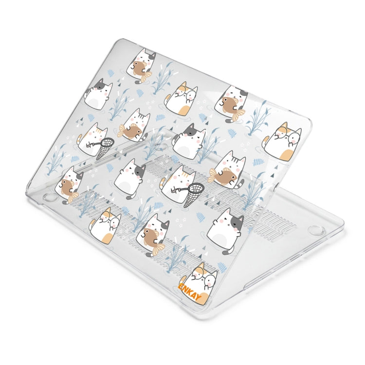 ENKAY Animal Series Pattern Laotop Protective Crystal Case For MacBook Pro 16 inch A2141(Cute Cat) - MacBook Pro Cases by ENKAY | Online Shopping UK | buy2fix