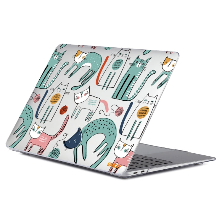 ENKAY Animal Series Pattern Laotop Protective Crystal Case For MacBook Pro 16.2 inch A2485 2021/A2880 2023(Thin Cat) - MacBook Pro Cases by ENKAY | Online Shopping UK | buy2fix