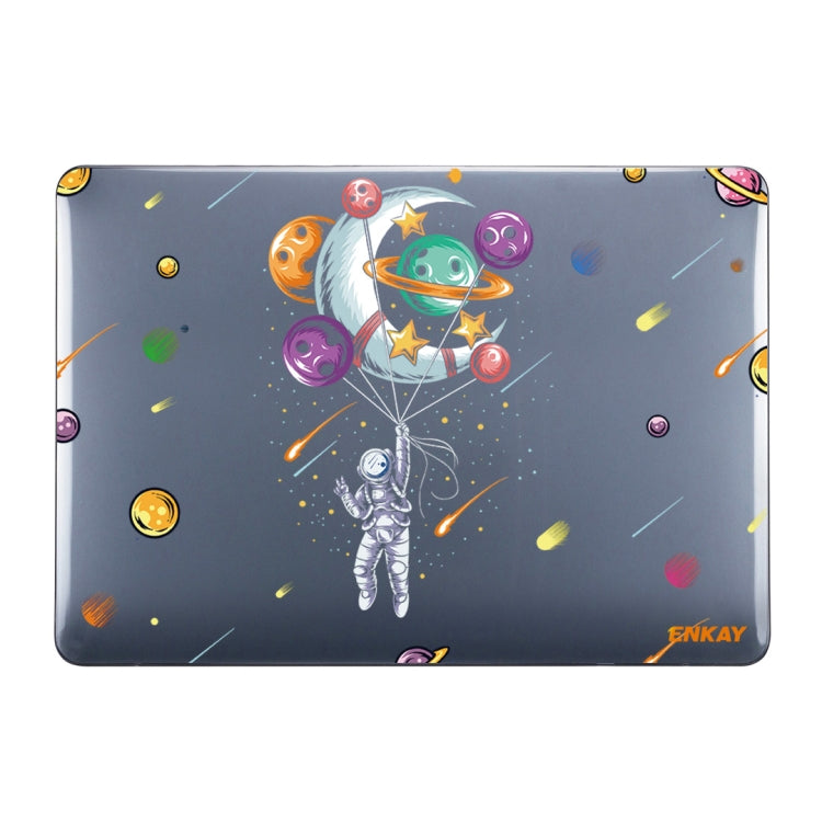 For MacBook Air 13.3 inch A1932 / A2179 / A2337 ENKAY Star Series Pattern Laotop Protective Crystal Case(Balloon Astronaut) - MacBook Air Cases by ENKAY | Online Shopping UK | buy2fix