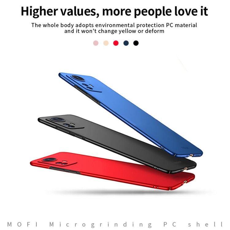 For Xiaomi 12 Pro MOFI Frosted PC Ultra-thin Hard Phone Case(Blue) - Xiaomi Cases by MOFI | Online Shopping UK | buy2fix
