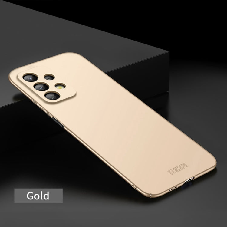 For Samsung Galaxy A53 5G MOFI Frosted PC Ultra-thin Hard Phone Case(Gold) - Galaxy Phone Cases by MOFI | Online Shopping UK | buy2fix