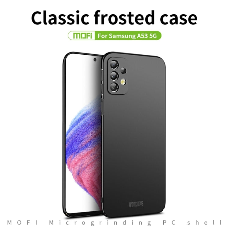 For Samsung Galaxy A53 5G MOFI Frosted PC Ultra-thin Hard Phone Case(Gold) - Galaxy Phone Cases by MOFI | Online Shopping UK | buy2fix