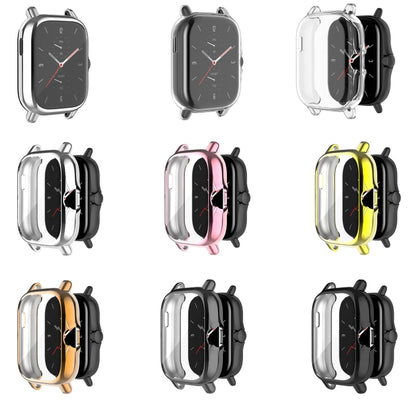 For Amazfit GTS 3 Shockproof TPU Plating Watch Case(Pink) - Watch Cases by buy2fix | Online Shopping UK | buy2fix