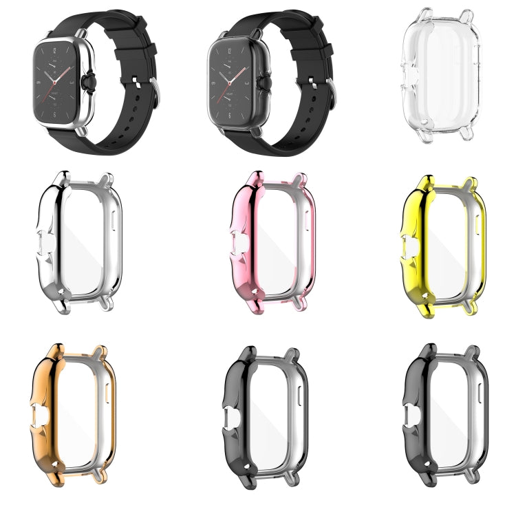 For Amazfit GTS 3 Shockproof TPU Plating Watch Case(Silver) - Watch Cases by buy2fix | Online Shopping UK | buy2fix