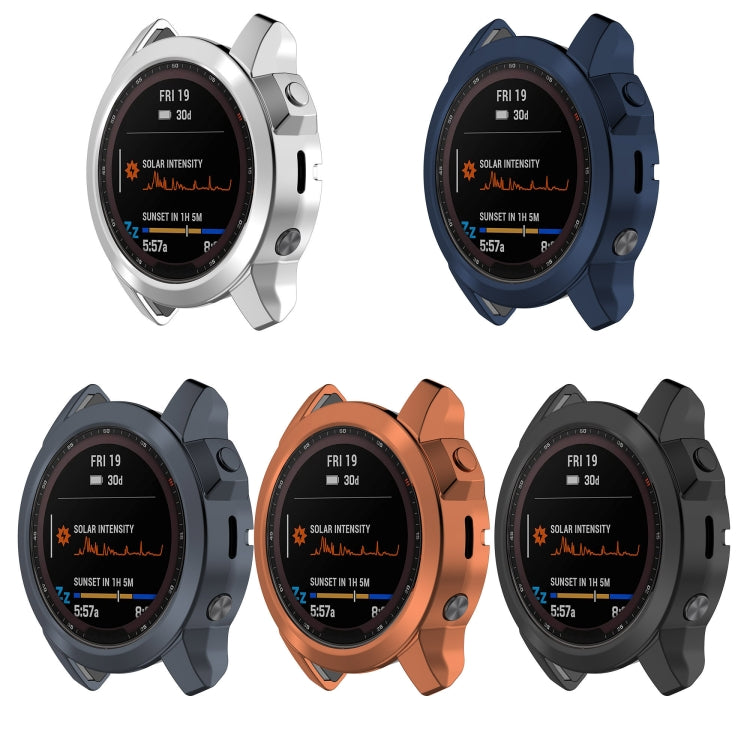 For Garmin Fenix 7 Shockproof TPU Watch Case(Rose Gold) - Watch Cases by buy2fix | Online Shopping UK | buy2fix