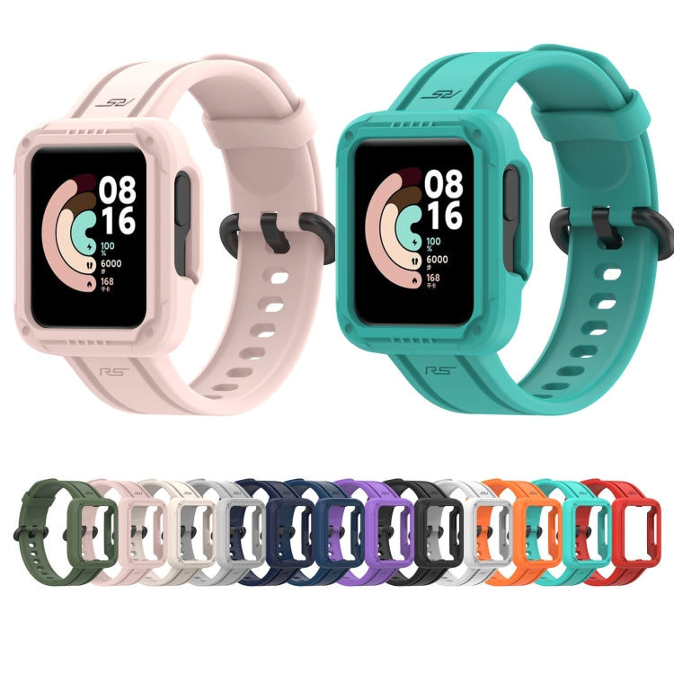 For Xiaomi Mi Watch Lite Silicone Solid Color Watch Band(Grey) - Watch Bands by buy2fix | Online Shopping UK | buy2fix