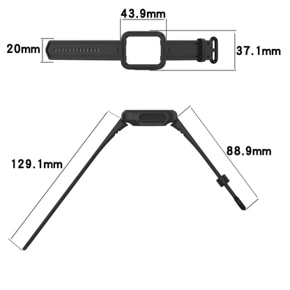 For Xiaomi Mi Watch Lite Silicone Solid Color Watch Band(Grey) - Watch Bands by buy2fix | Online Shopping UK | buy2fix