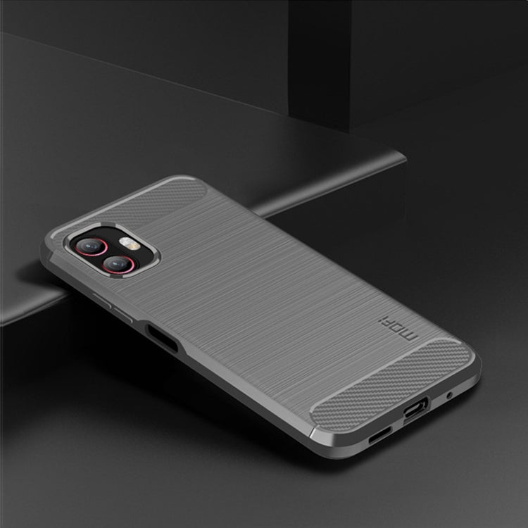 For Samsung Galaxy Xcover6 Pro / Xcover Pro 2 MOFI Gentleness Brushed Carbon Fiber Soft TPU Case(Gray) -  by MOFI | Online Shopping UK | buy2fix