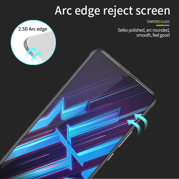 For ZTE Nubia Z40S Pro PINWUYO 9H 2.5D Full Screen Tempered Glass Film(Black) - ZTE Tempered Glass by PINWUYO | Online Shopping UK | buy2fix