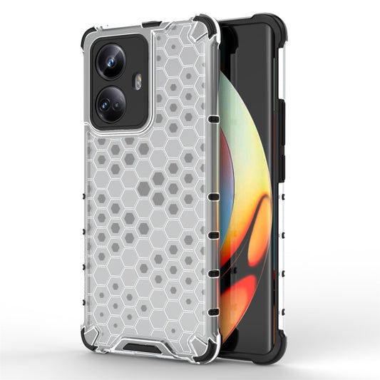 For Realme 10 Pro 5G Honeycomb Phone Case(White) - Realme Cases by buy2fix | Online Shopping UK | buy2fix