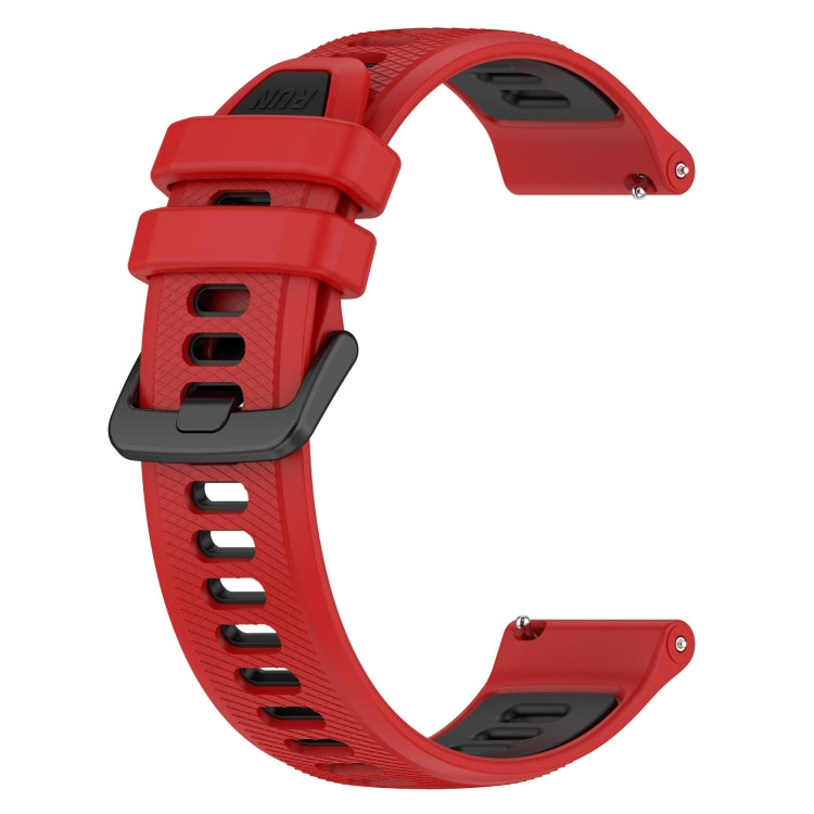 For Huawei GT2 46mm 22mm Sports Two-Color Silicone Watch Band(Red+Black) - Watch Bands by buy2fix | Online Shopping UK | buy2fix