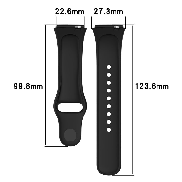 For Redmi Watch 3 Lite Sports Solid Color Silicone Replacement Watch Band(Blue) - Watch Bands by buy2fix | Online Shopping UK | buy2fix