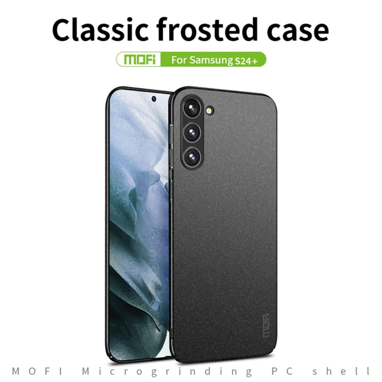 For Samsung Galaxy S24+ 5G MOFI Fandun Series Frosted PC Ultra-thin All-inclusive Phone Case(Green) - Galaxy S24+ 5G Cases by MOFI | Online Shopping UK | buy2fix