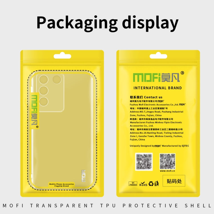 For vivo X200 MOFI Ming Series Ultra-thin TPU Phone Case(Transparent) - X200 Cases by MOFI | Online Shopping UK | buy2fix