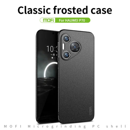 For Huawei P70 MOFI Fandun Series Frosted PC Ultra-thin All-inclusive Phone Case(Blue) - Huawei Cases by MOFI | Online Shopping UK | buy2fix