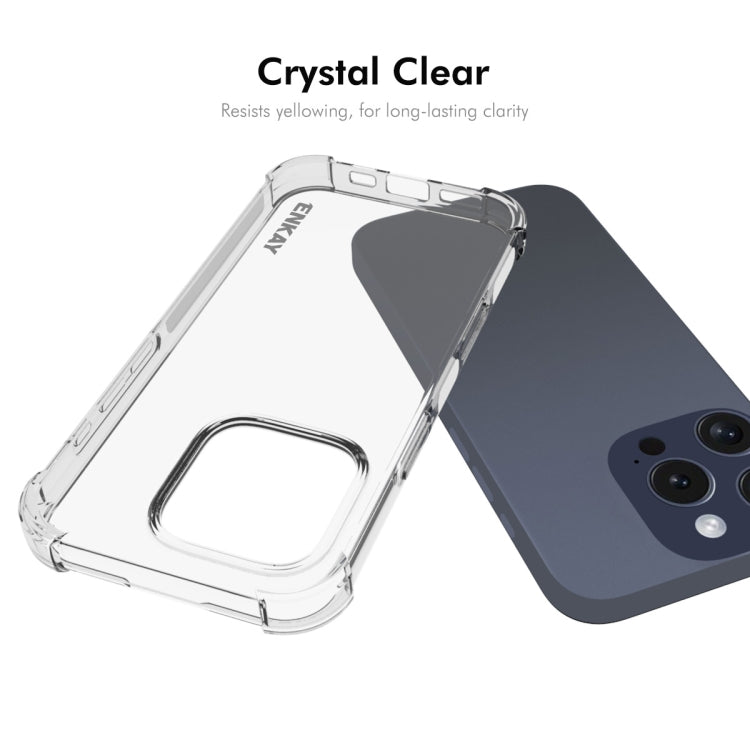 For iPhone 16 Pro ENKAY Hat-Prince Transparent TPU Shockproof Phone Case - iPhone 16 Pro Cases by ENKAY | Online Shopping UK | buy2fix