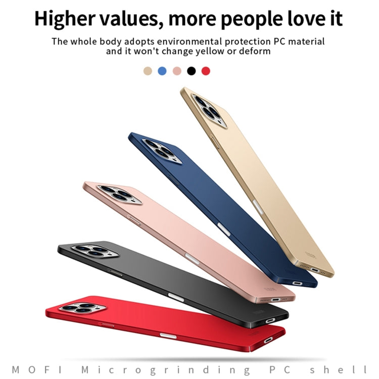 For iPhone 16 Pro MOFI Frosted PC Ultra-thin Hard Phone Case(Red) - iPhone 16 Pro Cases by MOFI | Online Shopping UK | buy2fix