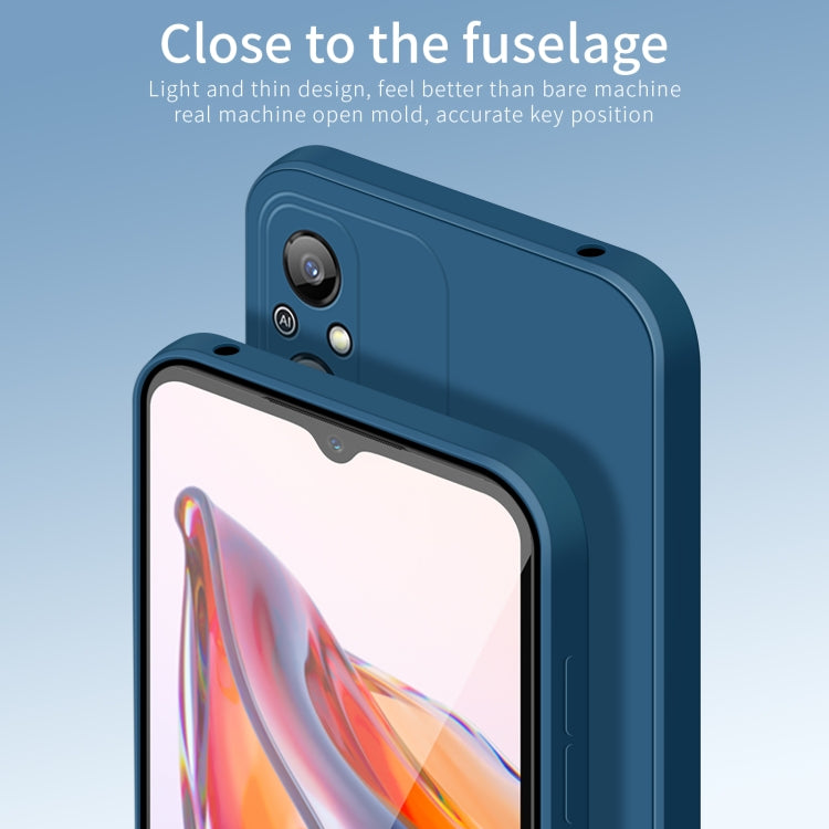 For Xiaomi Redmi 12C PINWUYO Sense Series Liquid Silicone TPU Phone Case(Black) - Xiaomi Cases by PINWUYO | Online Shopping UK | buy2fix