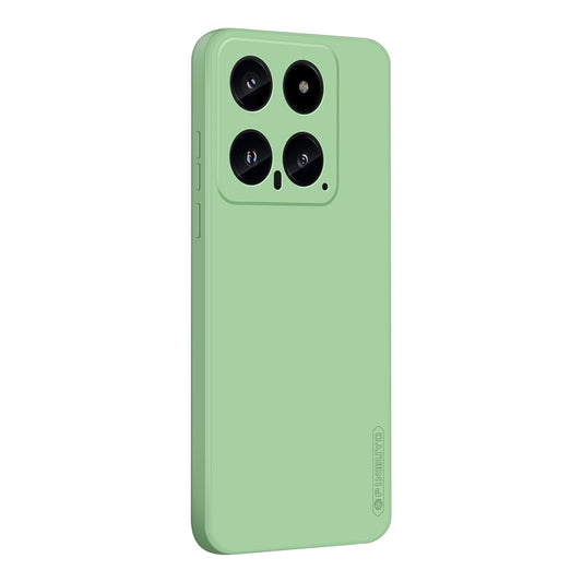 For Xiaomi 14 PINWUYO Sense Series Liquid Silicone TPU Phone Case(Green) - Xiaomi Cases by PINWUYO | Online Shopping UK | buy2fix