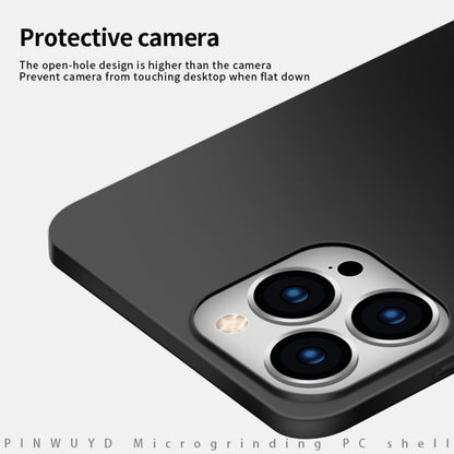 For iPhone 16 Pro Max PINWUYO Micro-Frosted PC Ultra-thin Hard Phone Case with Magsafe Magnetic Ring(Black) - iPhone 16 Pro Max Cases by PINWUYO | Online Shopping UK | buy2fix