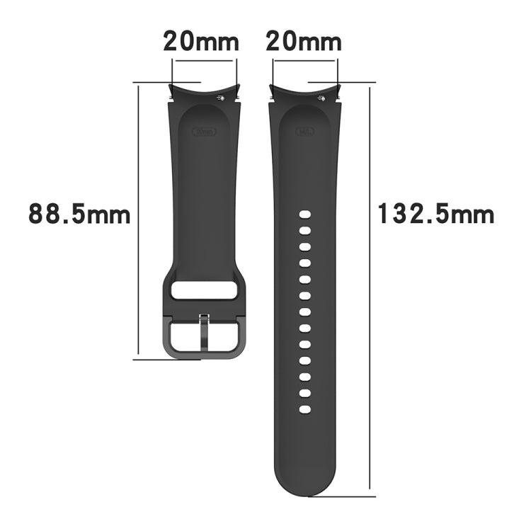 For Samsung Galaxy Watch5 40mm JUNSUNMAY Silicone Adjustable Strap + Full Coverage PMMA Screen Protector Kit(Cyan) - Watch Bands by JUNSUNMAY | Online Shopping UK | buy2fix