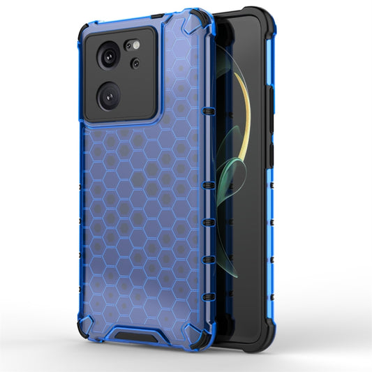 For Redmi K60 Ultra Shockproof Honeycomb Phone Case(Blue) - Redmi K60 Ultra Cases by buy2fix | Online Shopping UK | buy2fix