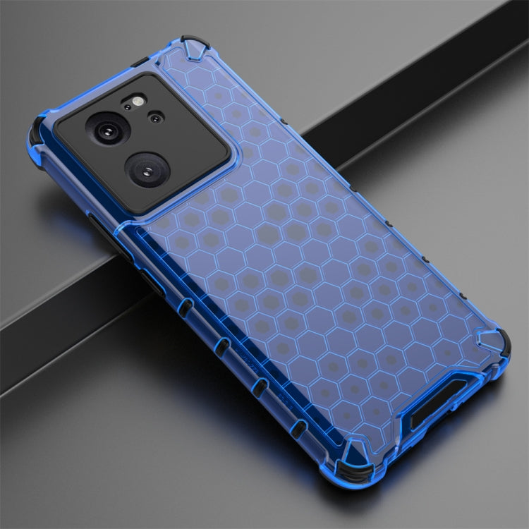 For Redmi K60 Ultra Shockproof Honeycomb Phone Case(Blue) - Redmi K60 Ultra Cases by buy2fix | Online Shopping UK | buy2fix