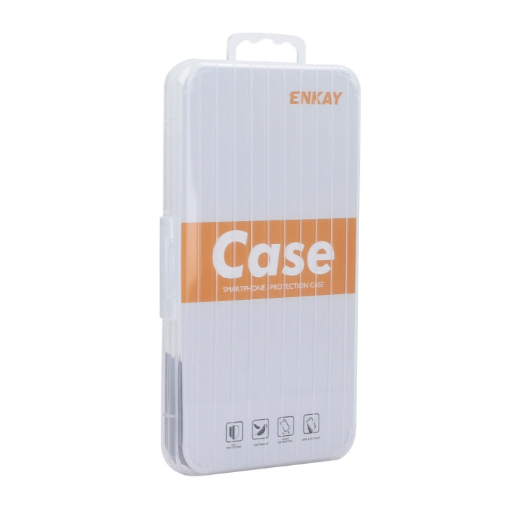 For iPhone 14 ENKAY MagSafe Matte TPU Phone Case with Lens Film & Screen Glass Film(Dark Blue) - iPhone 14 Cases by ENKAY | Online Shopping UK | buy2fix