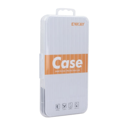For iPhone 14 ENKAY MagSafe Matte TPU Phone Case with Lens Film & Screen Glass Film(Dark Blue) - iPhone 14 Cases by ENKAY | Online Shopping UK | buy2fix