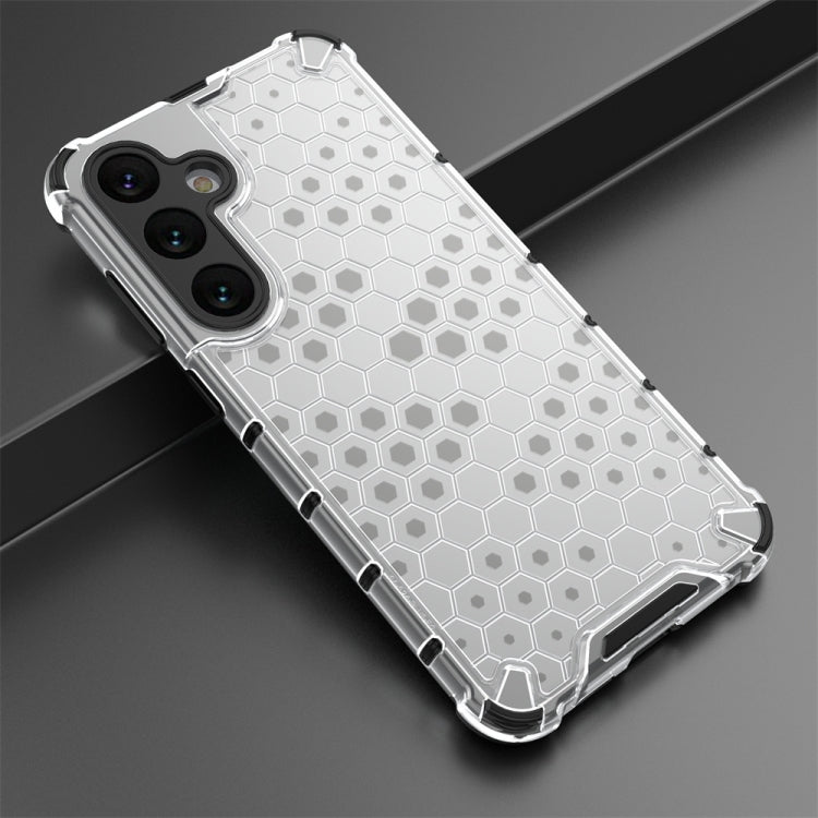 For Samsung Galaxy S24+ 5G Shockproof Honeycomb Phone Case(White) - Galaxy S24+ 5G Cases by buy2fix | Online Shopping UK | buy2fix