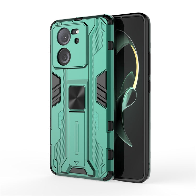 For Xiaomi 13T Supersonic Armor PC Hybrid TPU Phone Case(Green) - Xiaomi Cases by buy2fix | Online Shopping UK | buy2fix