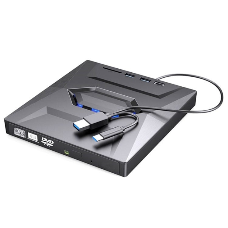 B21-Y 3.0 USB External Mobile Multi-Function 5-in-1 Laptop Type-C DVD Recorder Optical Drive - Rewritable Drive by buy2fix | Online Shopping UK | buy2fix