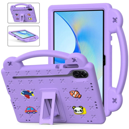 For Honor Pad X9 / X9 2024 Handle Kickstand Children EVA Shockproof Tablet Case(Light Purple) - Honor by buy2fix | Online Shopping UK | buy2fix